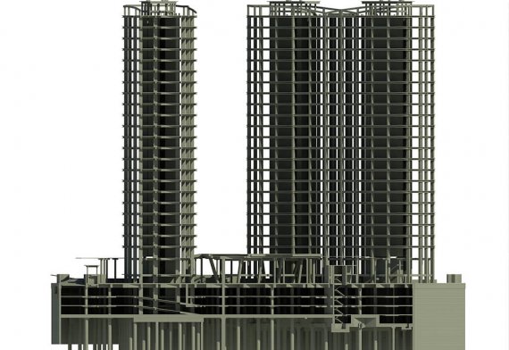 SQ Residence Concrete Structure 3D Design